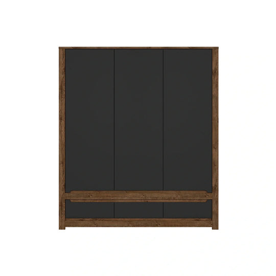 Dulap BERGEN OCN-29369, negru mat/stejar