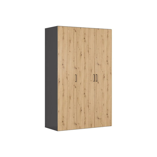 Dulap BERGEN OCN-29381, gri grafit/stejar artisan
