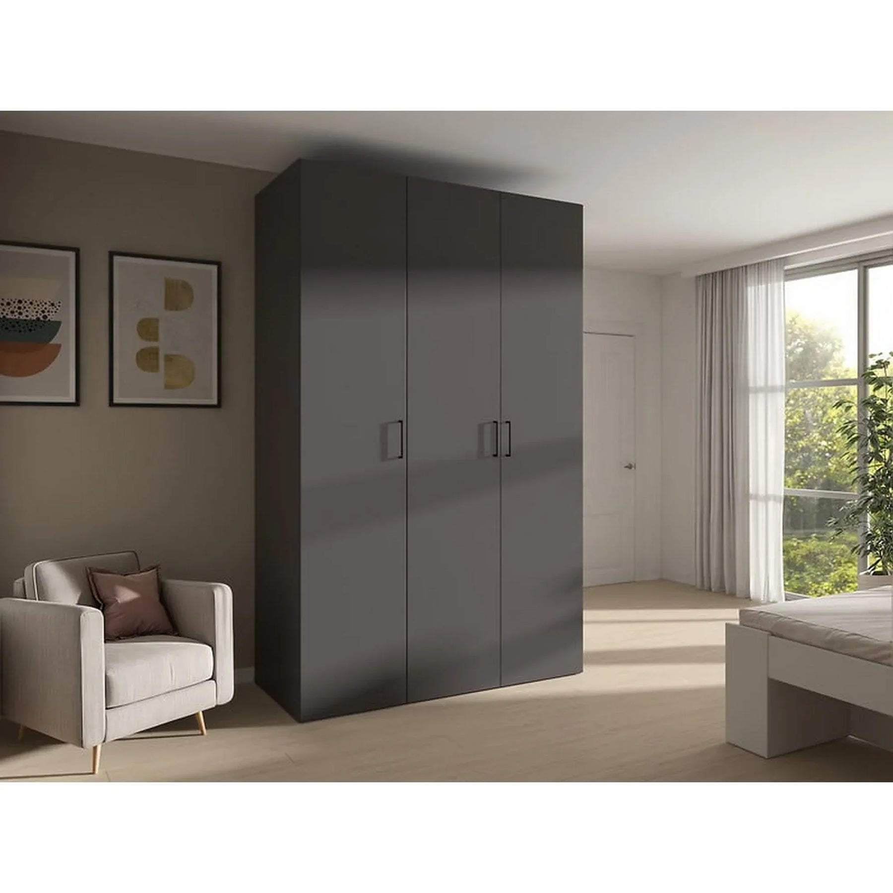 Dulap BERGEN OCN-29382, gri grafit