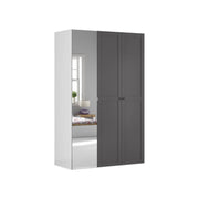 Dulap BERGEN OCN-29385, gri grafit/alb