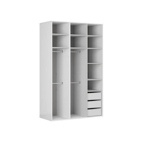 Dulap BERGEN OCN-29385, gri grafit/alb