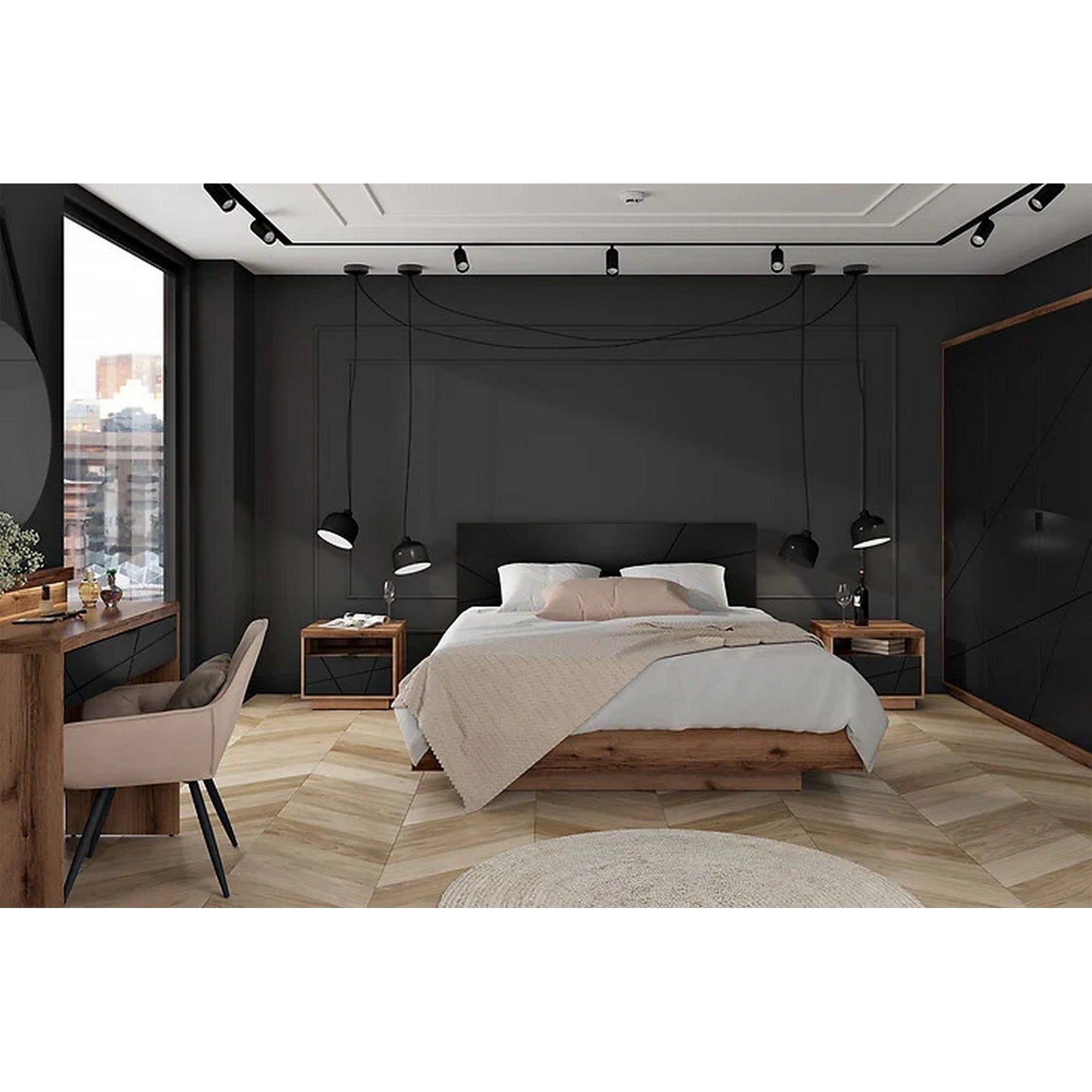 Dulap BERGEN OCN-29386, nuc/negru mat