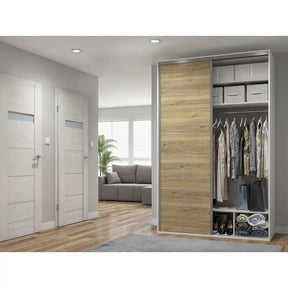 Dulap BERGEN OCN-29396, alb/stejar