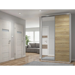 Dulap BERGEN OCN-29396, alb/stejar