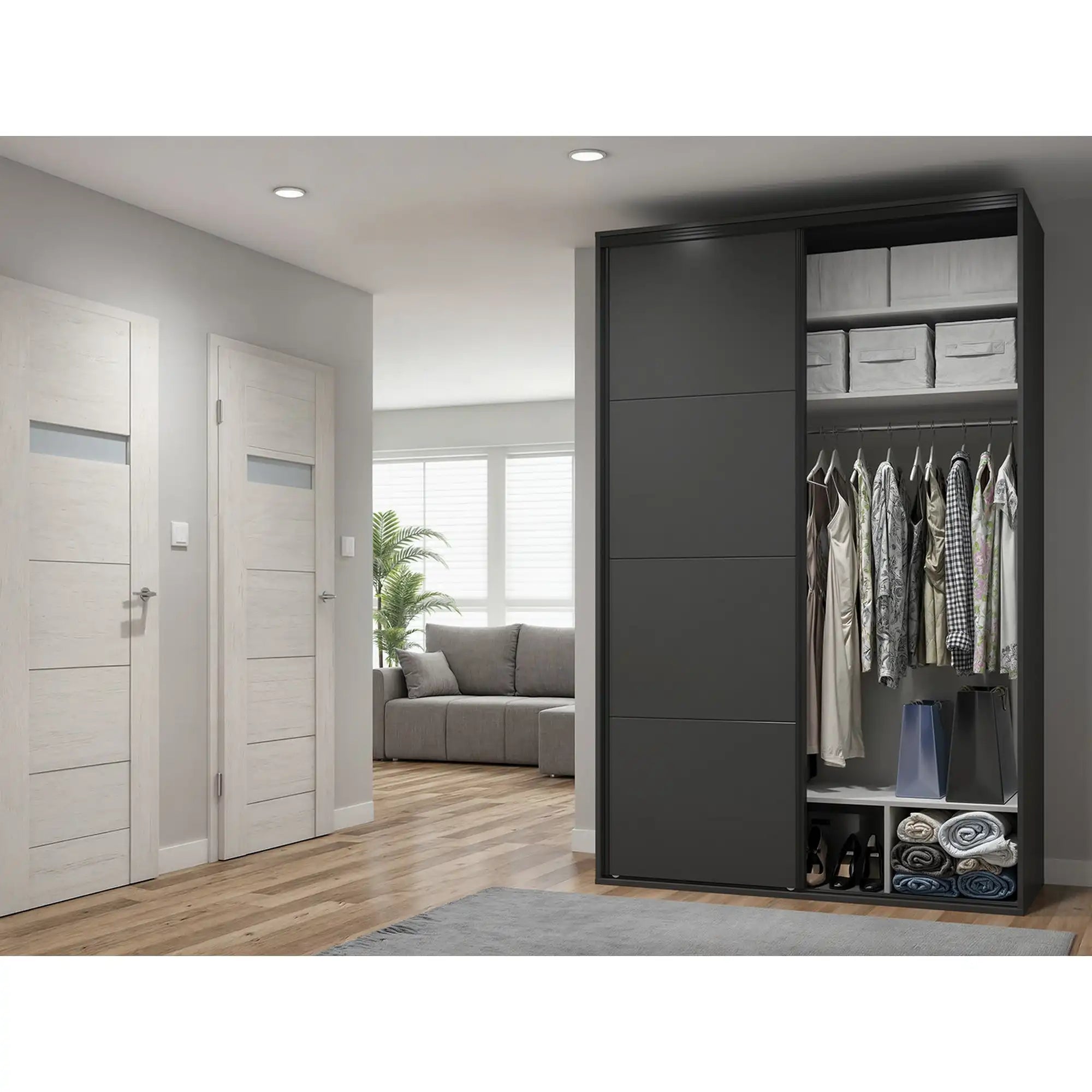 Dulap BERGEN OCN-29399, gri grafit