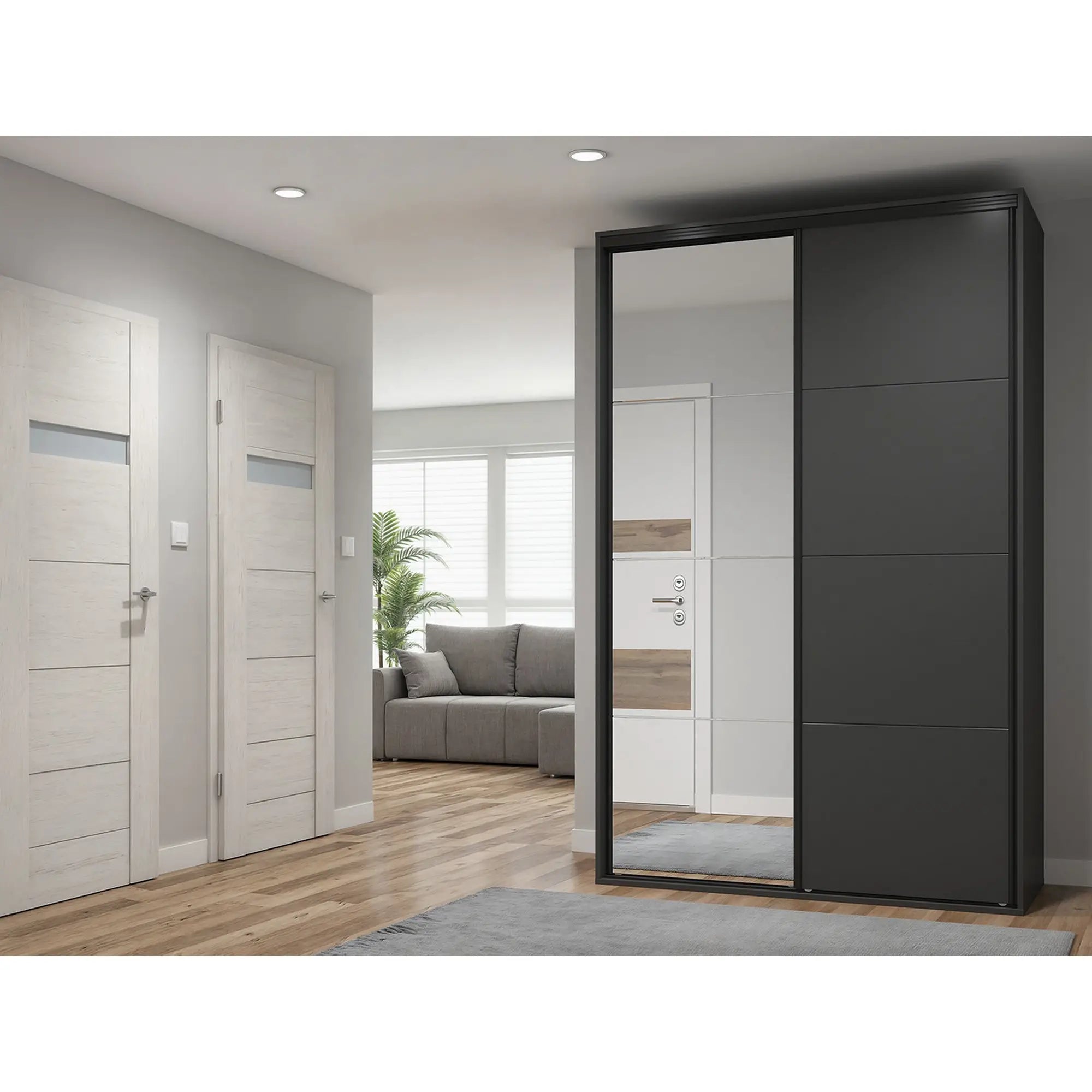 Dulap BERGEN OCN-29399, gri grafit