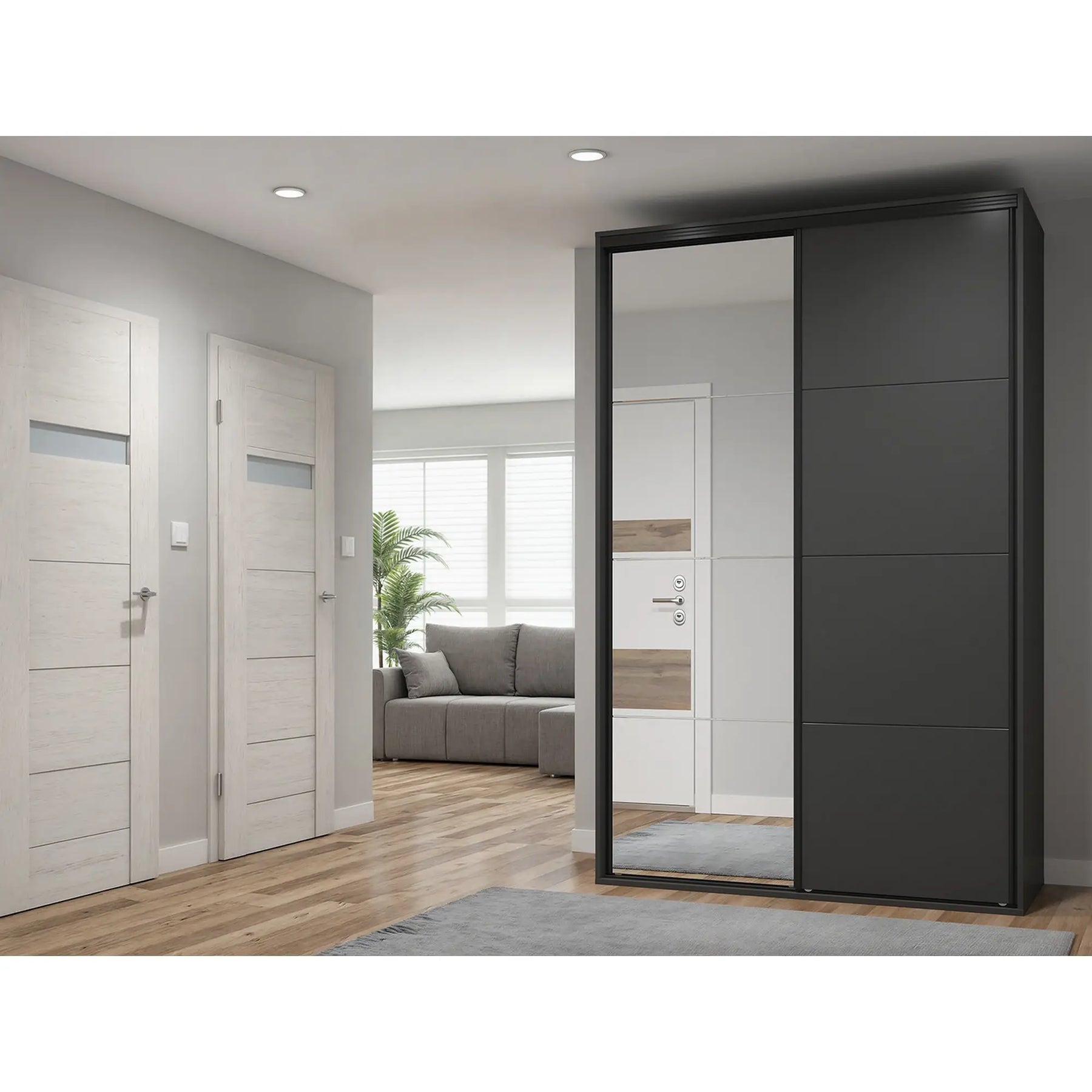 Dulap BERGEN OCN-29399, gri grafit