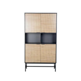 Dulap DETROIT OCN-39928, stejar/negru mat