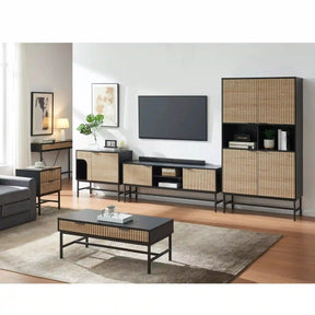 Dulap DETROIT OCN-39928, stejar/negru mat