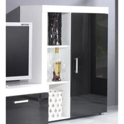 Dulap HOUSTON OCN-27718, alb/negru