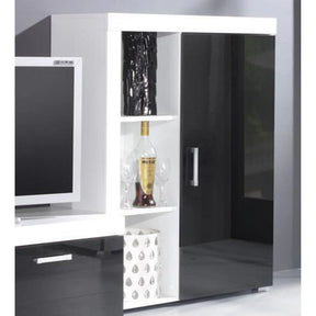 Dulap HOUSTON OCN-27718, alb/negru