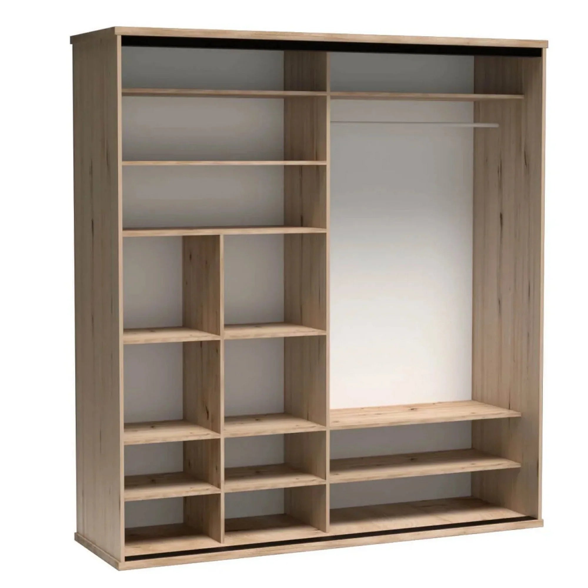 Dulap HOUSTON OCN-37852, stejar artisan/negru