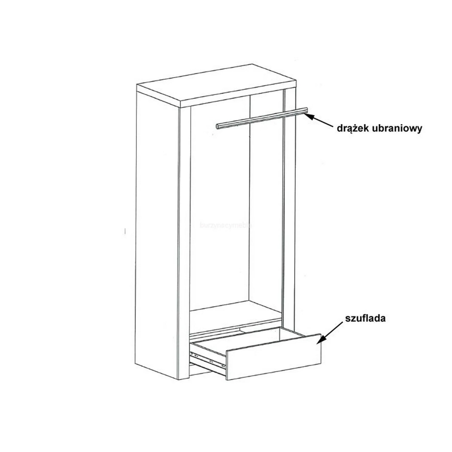 Dulap HOUSTON OCN-37882, frasin