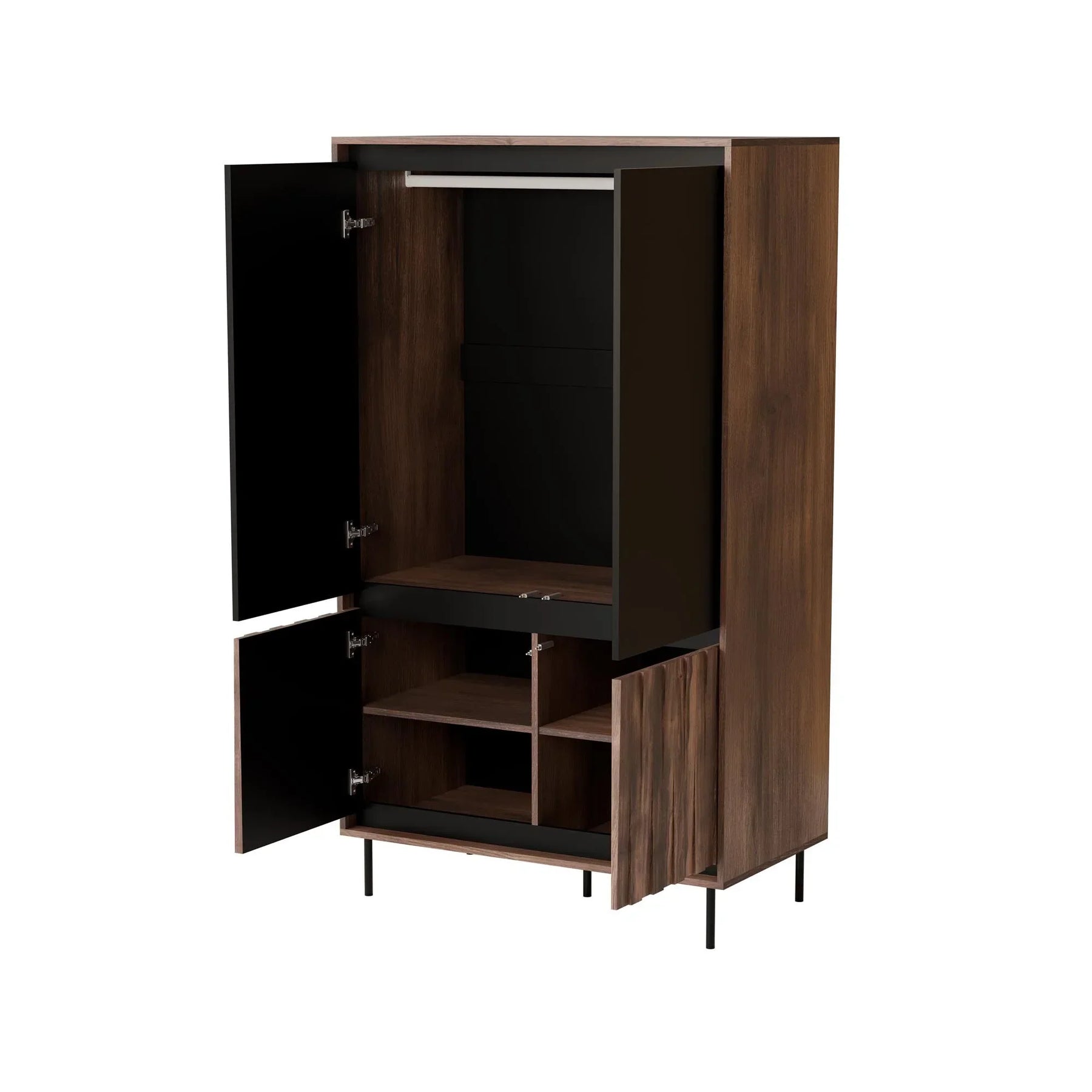 Dulap HOUSTON OCN-37894, nuc/negru