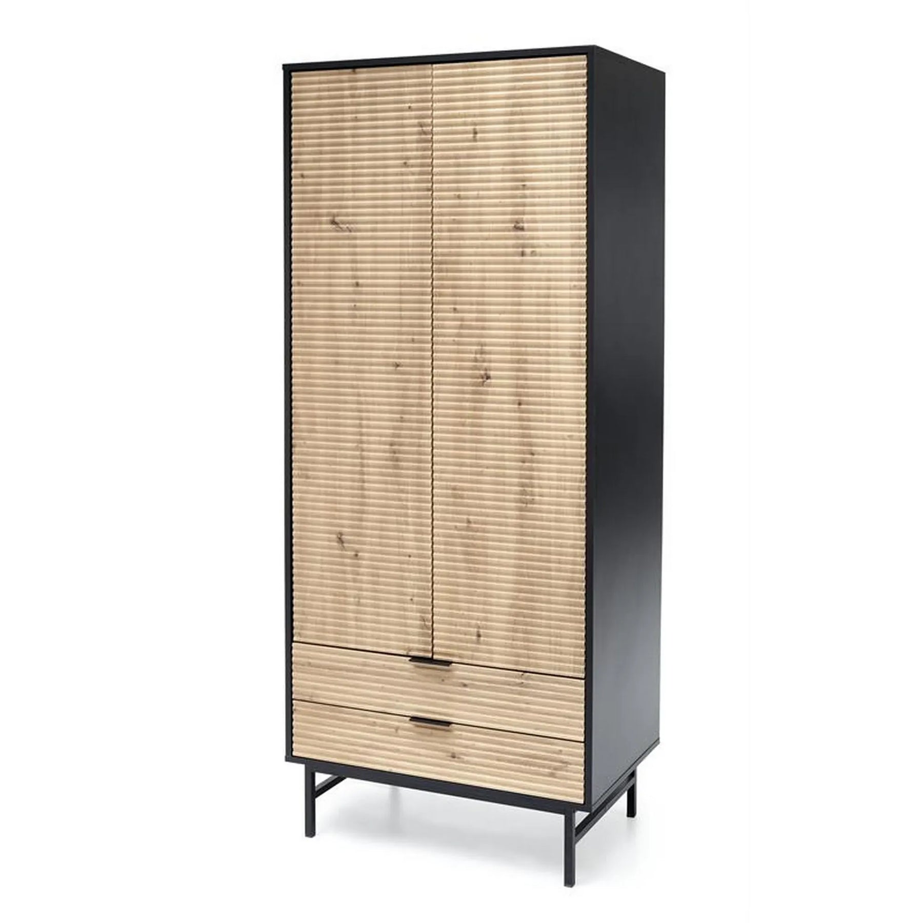 Dulap HOUSTON OCN-37900, stejar artisan/negru