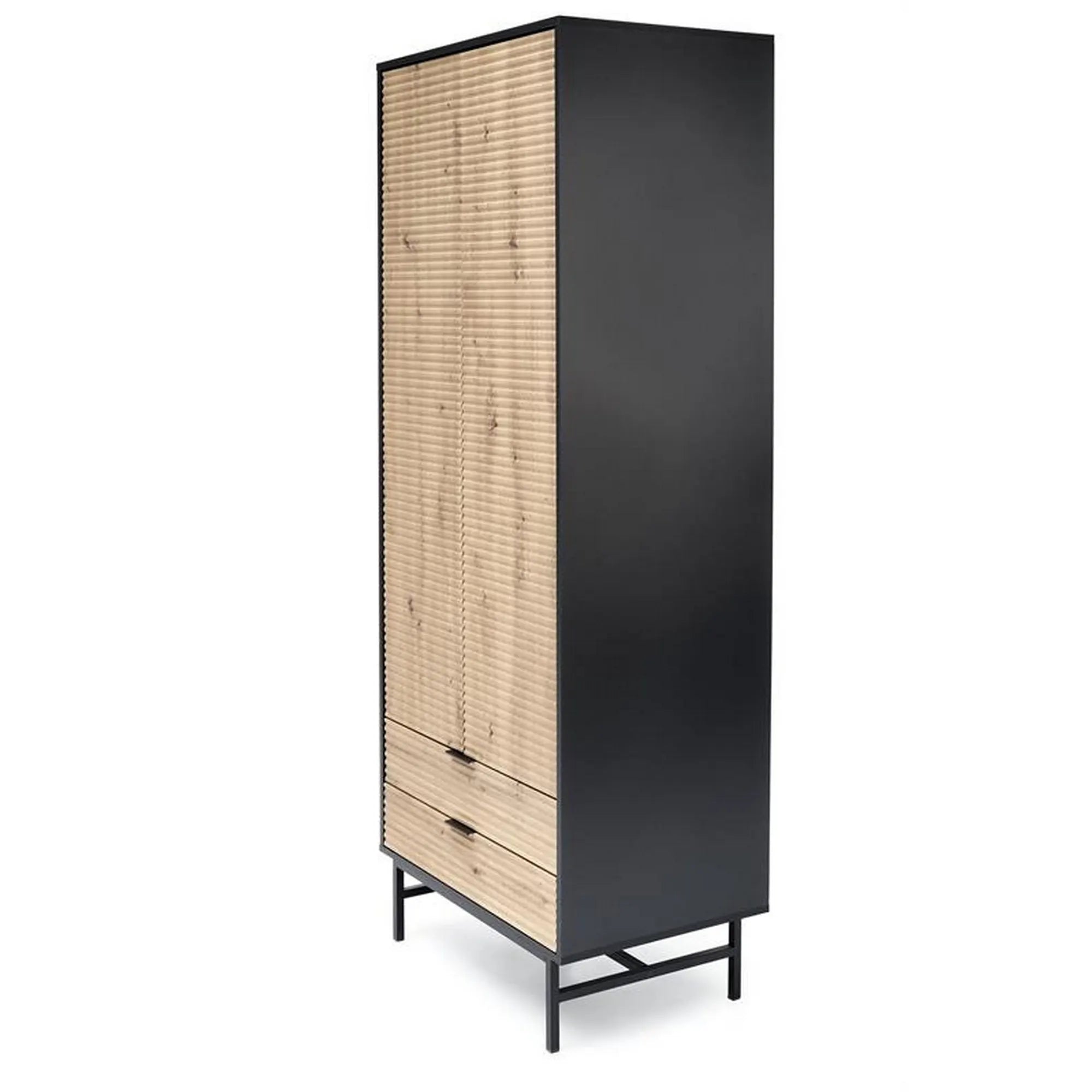 Dulap HOUSTON OCN-37900, stejar artisan/negru