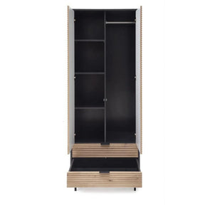 Dulap HOUSTON OCN-37900, stejar artisan/negru