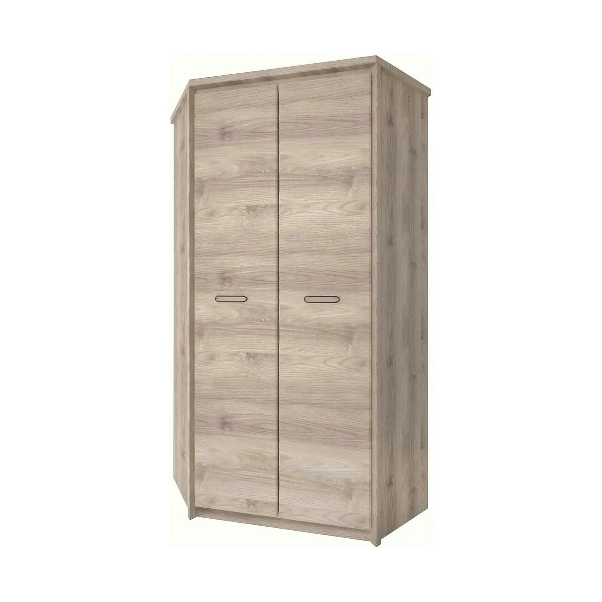 Dulap JAZZ, stejar, PAL laminat, cu 2 usi, 101x101x210 cm