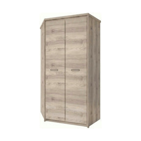 Dulap JAZZ, stejar, PAL laminat, cu 2 usi, 101x101x210 cm