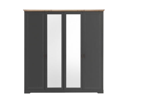 Dulap LISABONA OCN-27652, gri grafit/stejar artisan