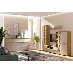 Dulap CANDY1 C1, stejar artisan/casmir, cu o usa, 49x38x199 cm