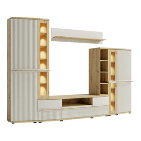 Dulap CANDY1 C1, stejar artisan/casmir, cu o usa, 49x38x199 cm