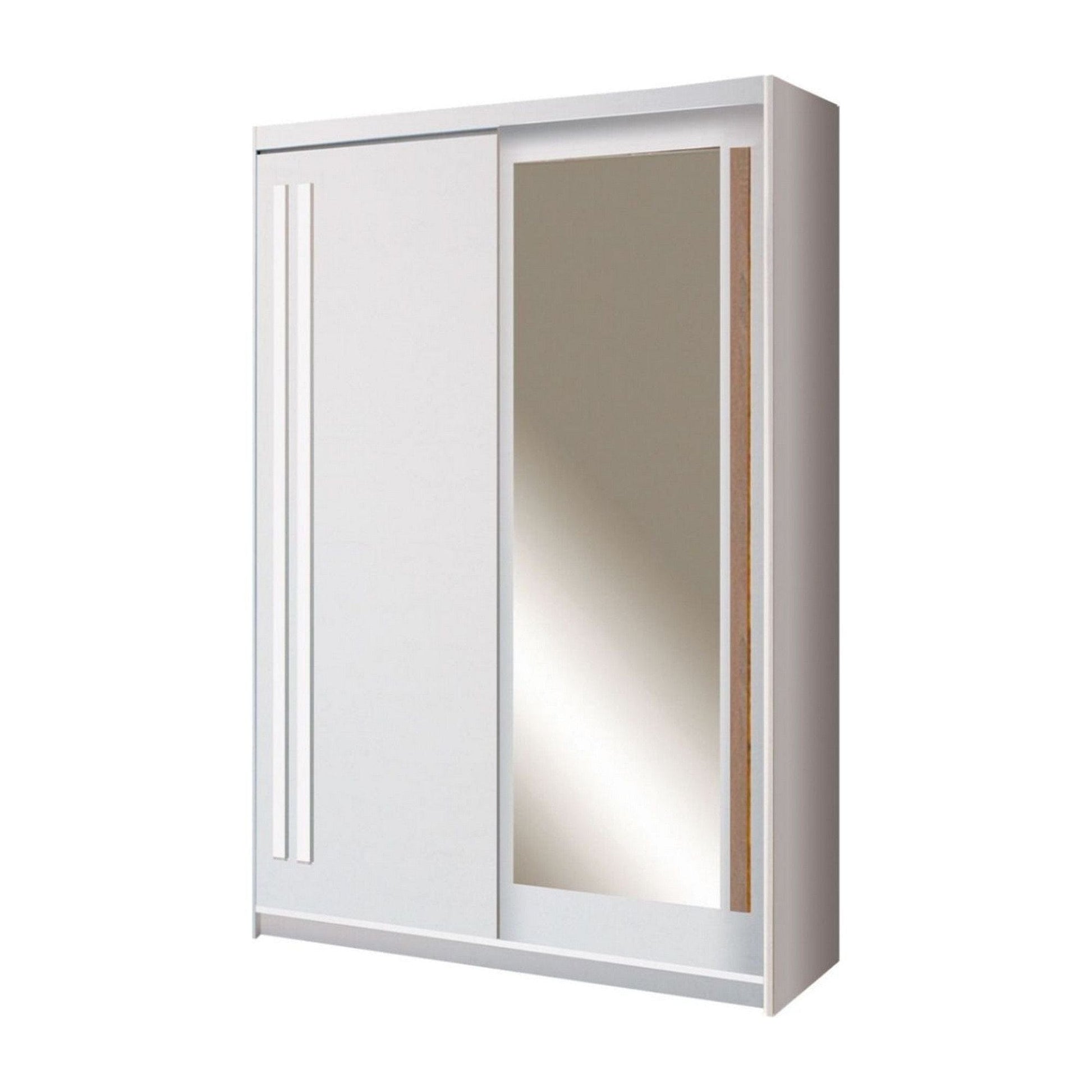 Dulap EFFECT, alb andersen, PAL melaminat, cu 2 usi, 150x59x215 cm