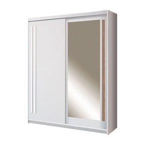 Dulap EFFECT, alb andersen, PAL melaminat, cu 2 usi, 175x59x215 cm