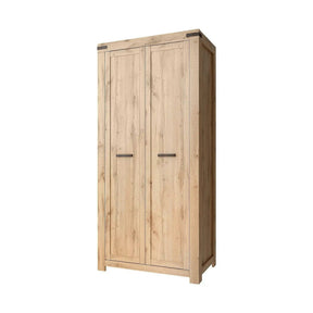 Dulap MORTIZ, stejar wotan, PAL laminat, cu 2 usi, 104x40x220 cm