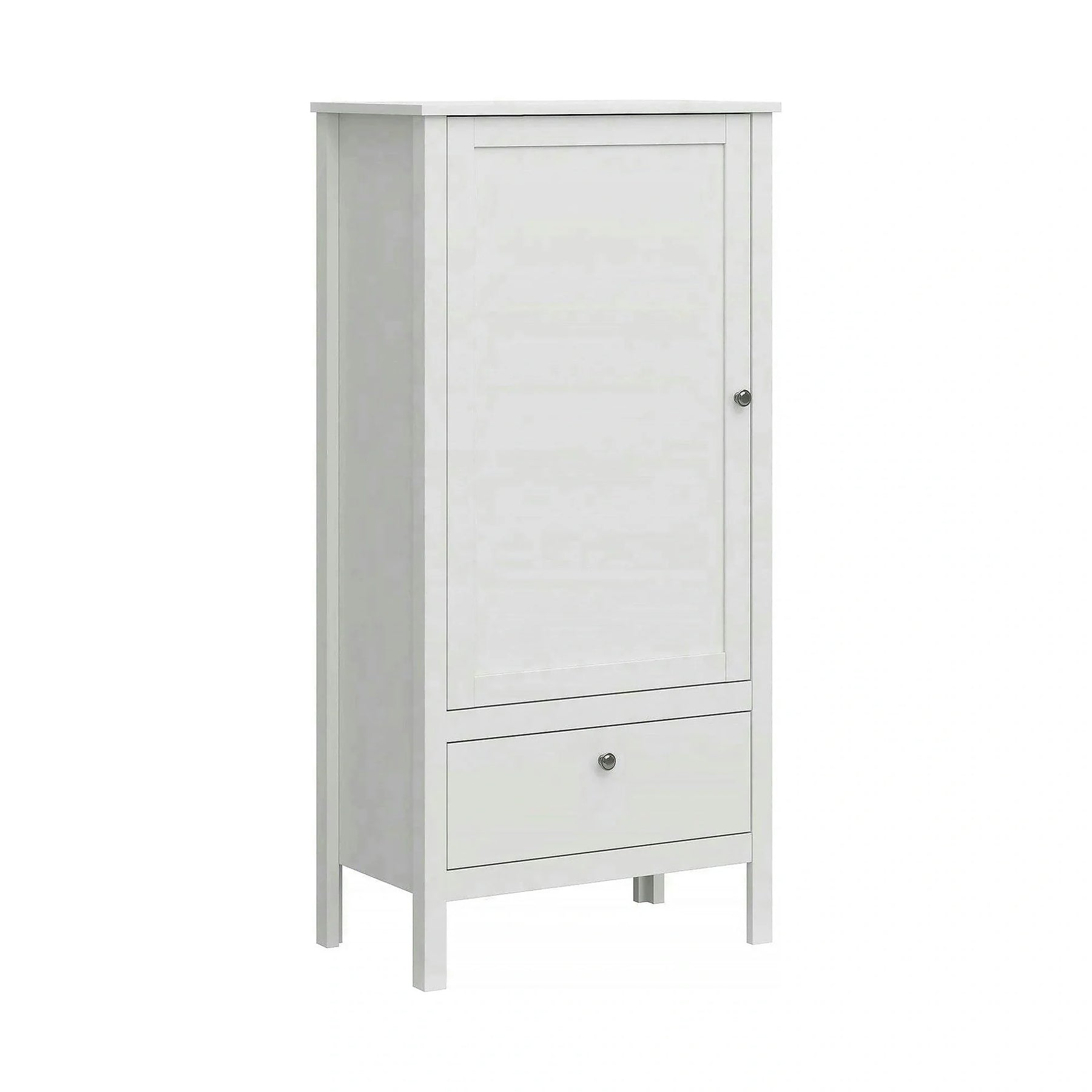 Dulap OLE, MDF/PAL laminat, alb, 65×37×135 cm