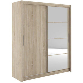 Dulap MARIO 180, stejar sonoma, PAL, cu 2 usi, 180x61x216 cm