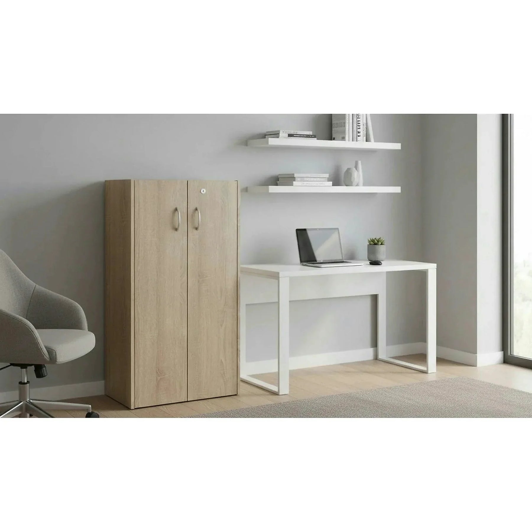 Dulap TEMPO ASISTENT NEW 034, DTD laminat, stejar sonoma, 57×34×106 cm