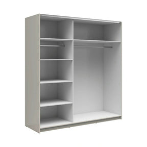 Dulap TETRIX, casmir, PAL, cu 2 usi si oglinda, 183x60x196 cm