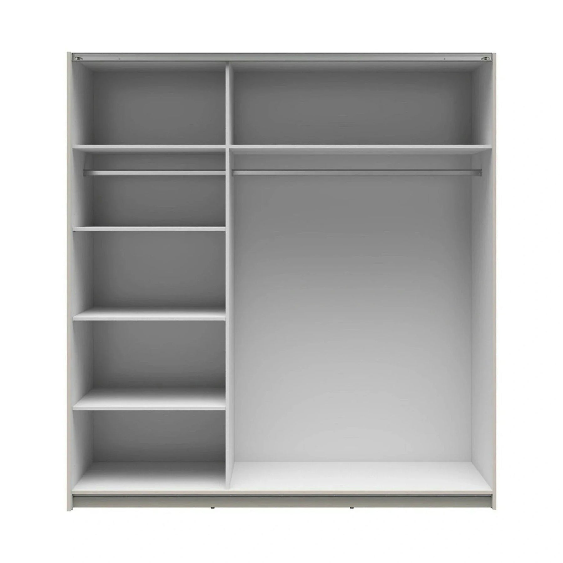 Dulap TETRIX, casmir, PAL, cu 2 usi si oglinda, 183x60x196 cm