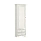 Dulap TIFFANY II, grej, PAL laminat, cu o usa si 2 sertare, 69x40x212 cm