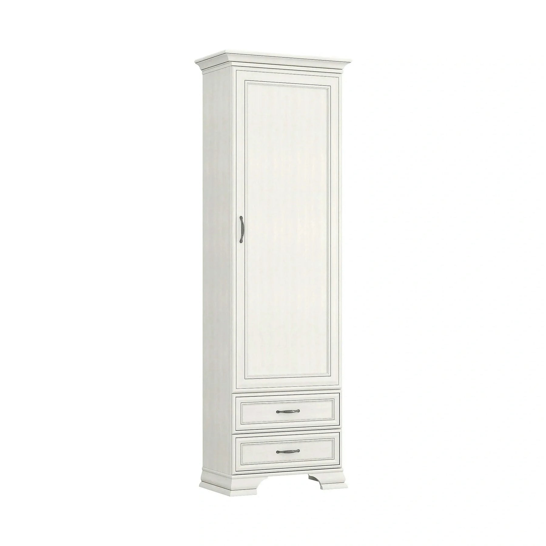 Dulap TIFFANY II, PAL laminat/MDF, grej, 69×40×212 cm