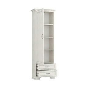 Dulap TIFFANY II, PAL laminat/MDF, grej, 69×40×212 cm