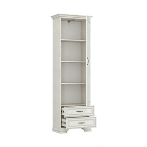 Dulap TIFFANY II, PAL laminat/MDF, grej, 69×40×212 cm