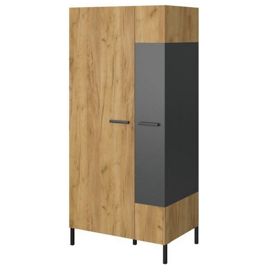 Dulap VIENNA OCN-27586, stejar artisan auriu/gri antracit