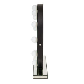 Oglinda TORANO, argintiu, cu iluminare LED, 70x70 cm