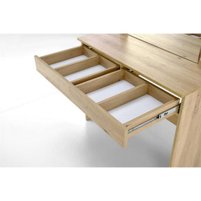 Masa de toaleta HOLLYWOOD, stejar, PAL laminat, 94x43x140 cm