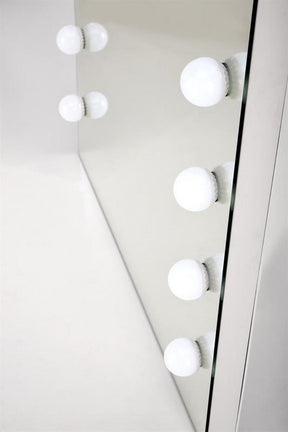 Oglinda PEARL, argintiu, cu iluminare LED, 87x170 cm