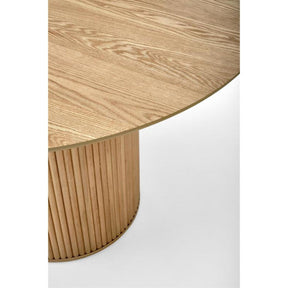 Masa rotunda LOPEZ, stejar natural, 120x78 cm