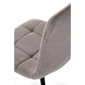 Scaun K560, gri/negru, stofa clasica/metal, 45x53x88 cm