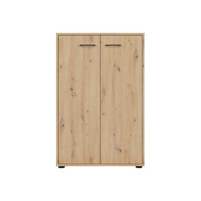 Comoda SPACE OFFICE, stejar artisan, PAL laminat, 80x37x122 cm