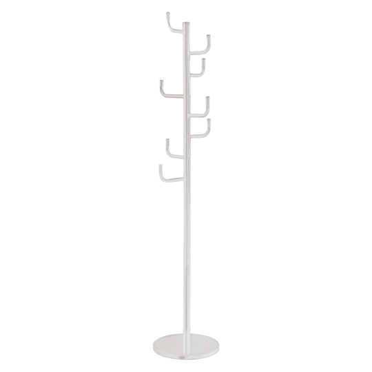 Cuier ELDER, alb, metal/marmura, 37x37x175 cm
