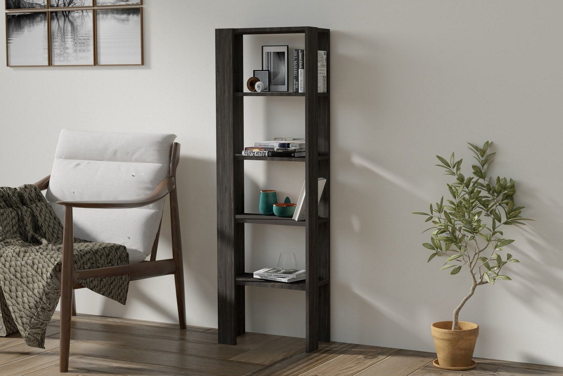 Etajera AMSTERDAM OCN-32827, gri antracit