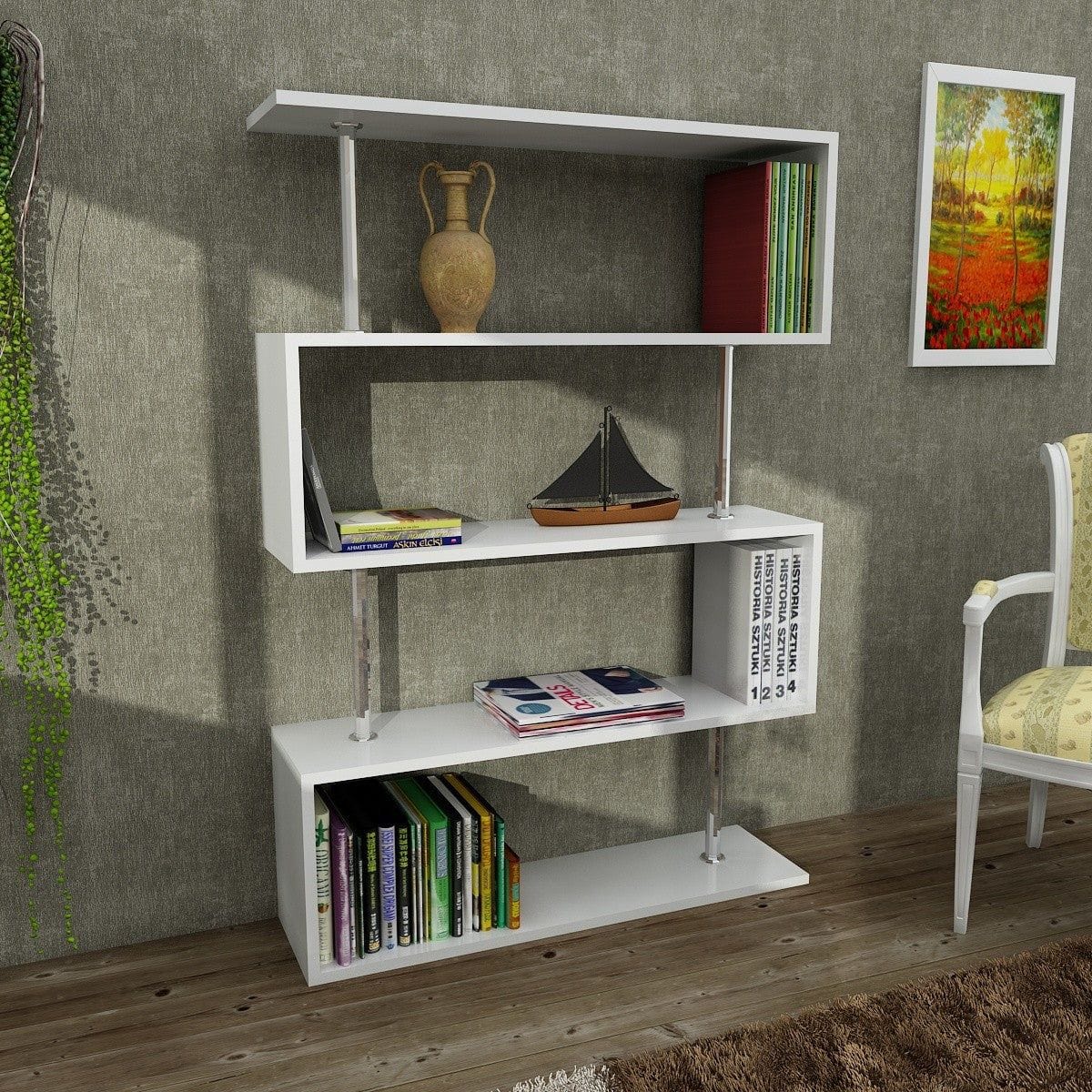 Etajera AMSTERDAM OCN-32840, alb