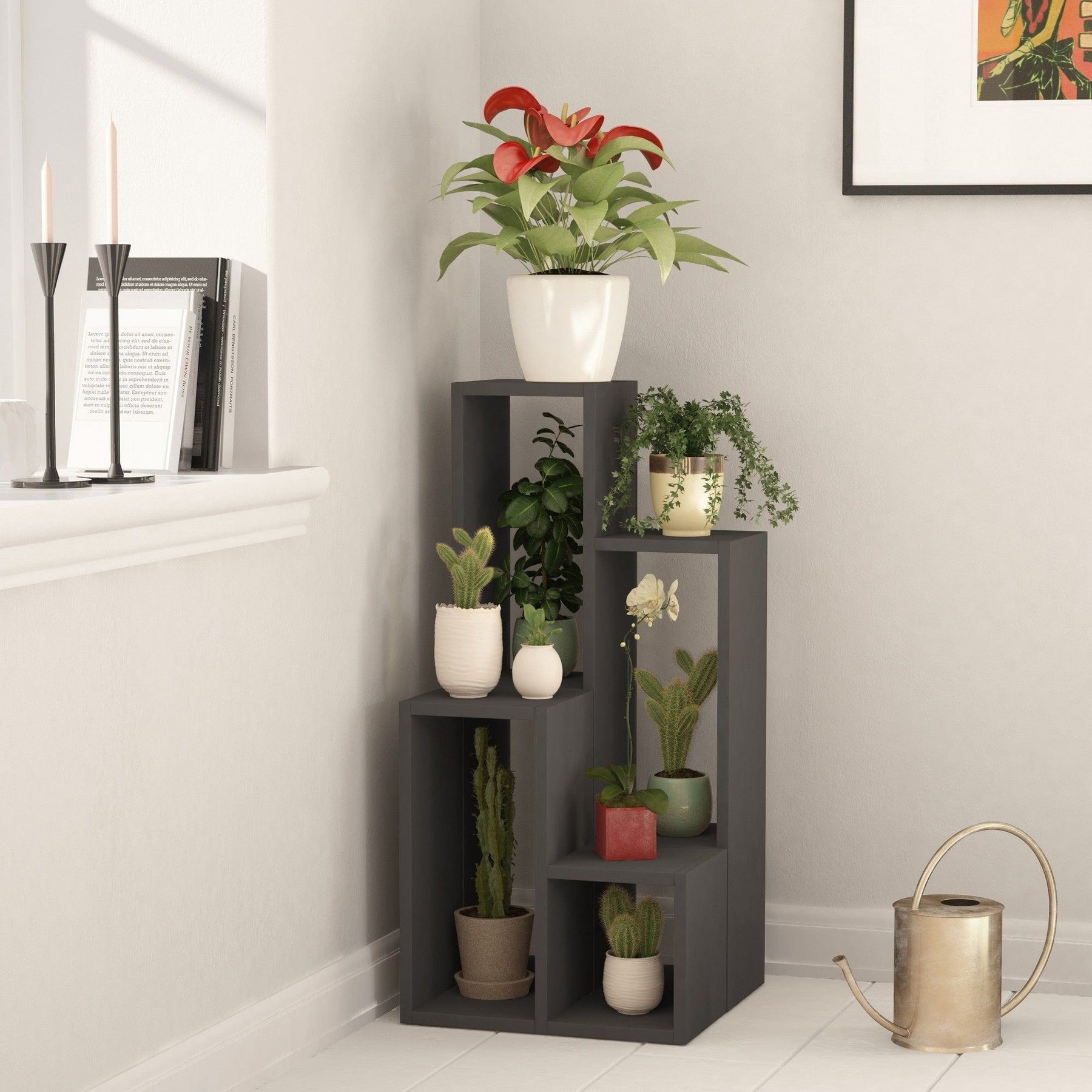Etajera AMSTERDAM OCN-32843, gri antracit
