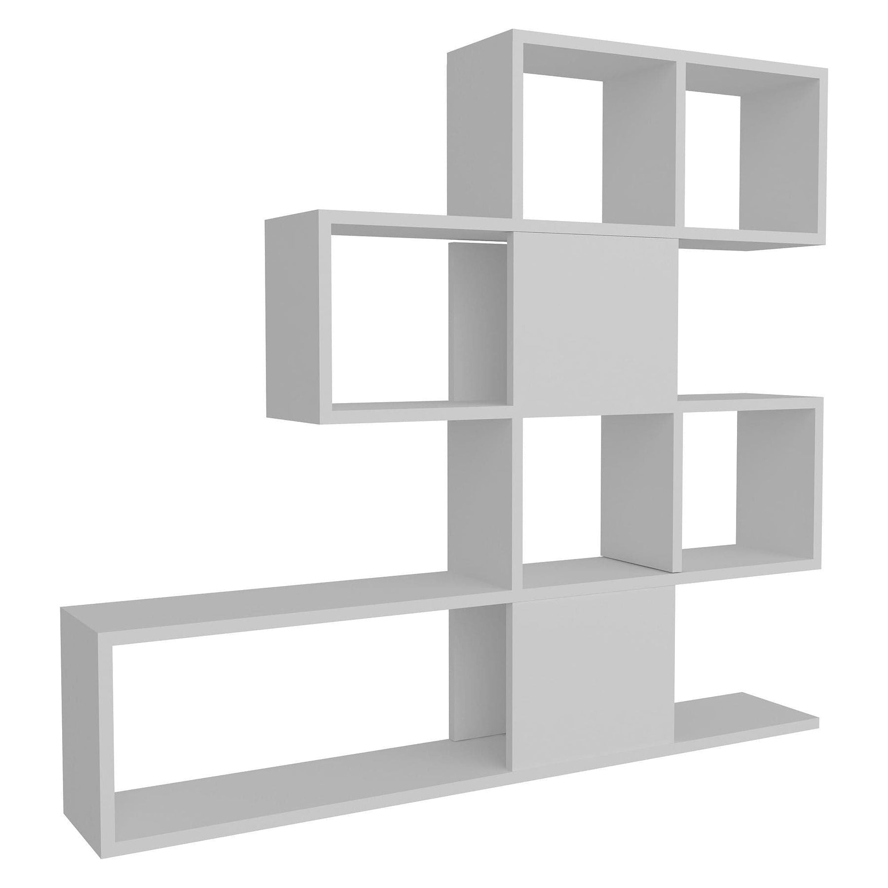 Etajeră albă modernă, ideală pentru living sau birou – primabucata